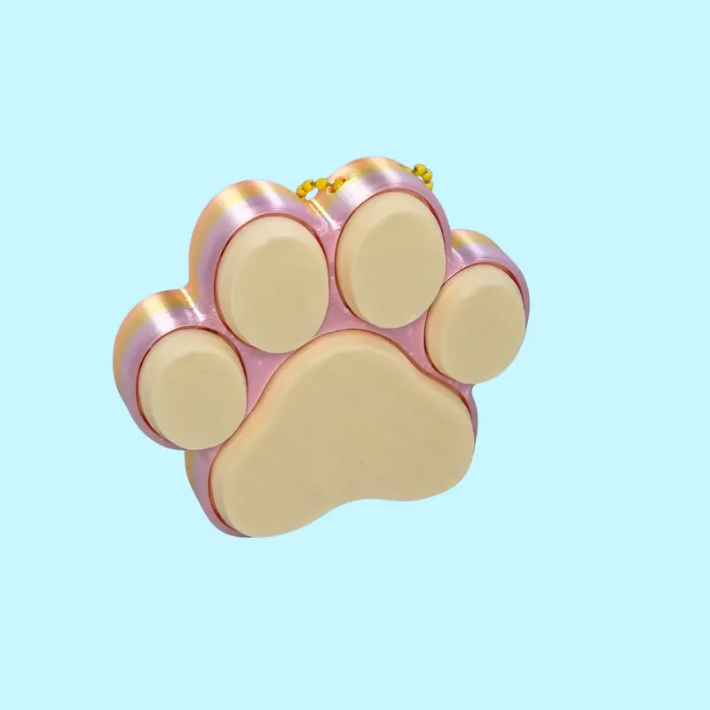 Paw Print Clicker Keychain – 5-Function Mechanical Fidget Tool 2