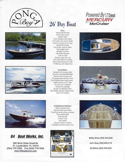 Ponga Bay 26 Powercraft Sales Brochure 1