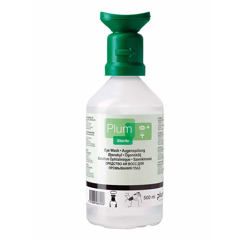 Portable Eye Wash Bottle – 500 Ml Sterile Saline Solution 1