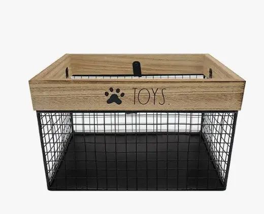 Rae Dunn 'Toys' Labeled Woven Storage Basket 1