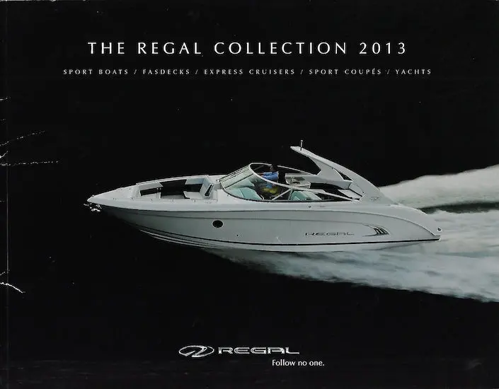 Regal 2013 Powerboat Brochure – Complete Model Range 1