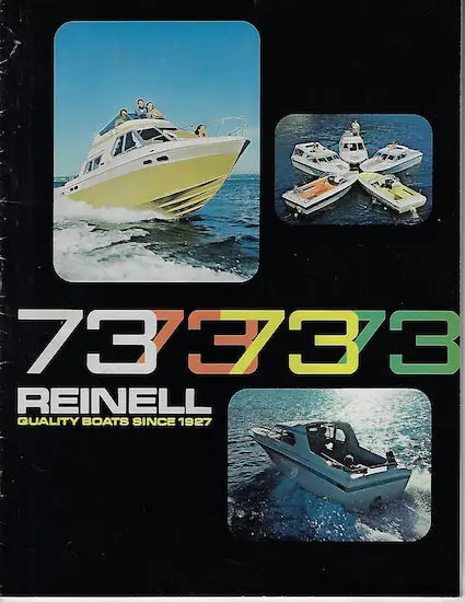 Reinell 1973 Vintage Boat Brochure 1