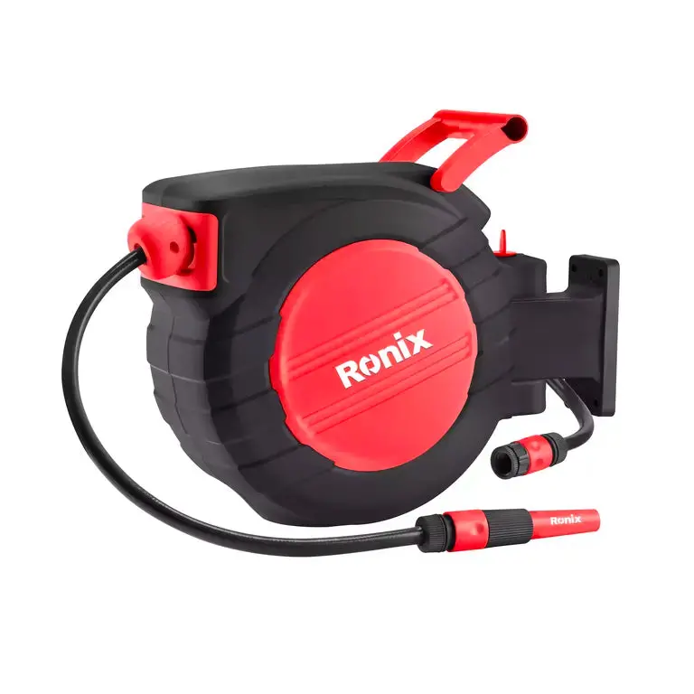 Rh6133 Retractable Garden Hose Reel – 30-Meter 1/2-Inch Wall-Mounted Organizer 1