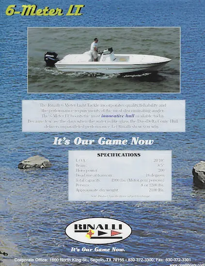 Rinalli 6-Meter Lt Racer Brochure 1