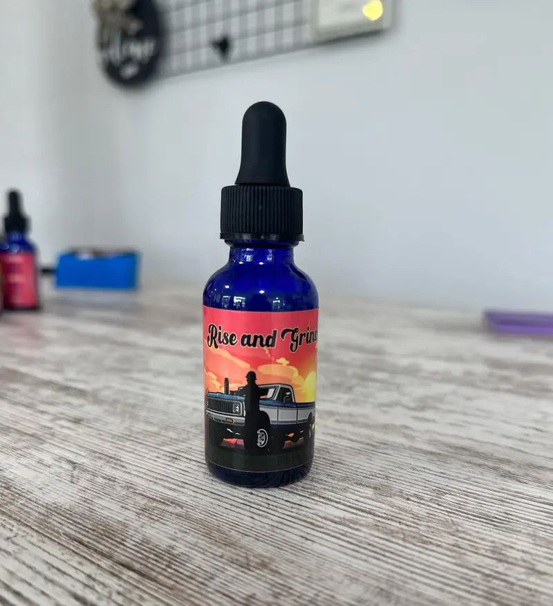 Rise & Grind Beard Oil – Energizing Morning Grooming Formula 1