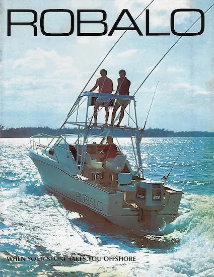 Robalo 1984–1985 Catalog – Dual-Year Fishing Boat Lineup & Features 1