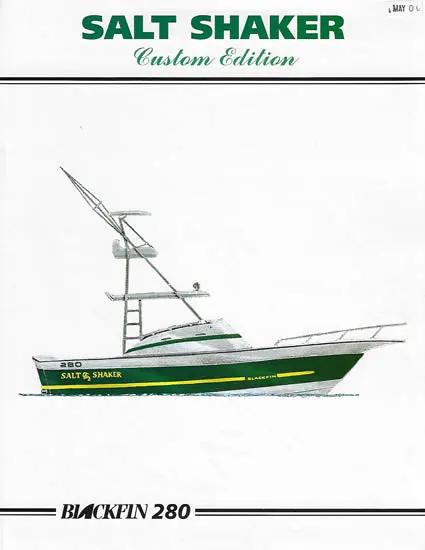 Salt Shaker Blackfin 280 Fishing Vessel Brochure 1