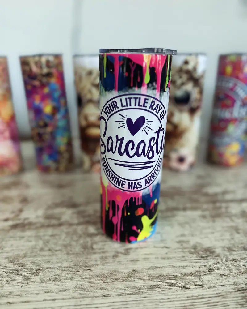Sarcastic Quote Tumbler – Witty & Reusable Beverage Cup 1