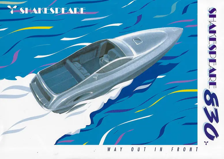 Shakespeare 830 Fishing Boat Brochure – Angling Features & Deck Layout 1