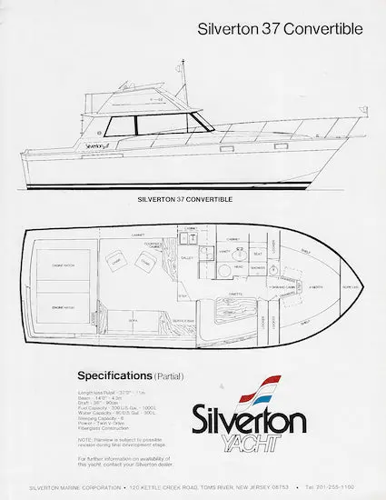 Silverton 37 Convertible – Product Catalog 1