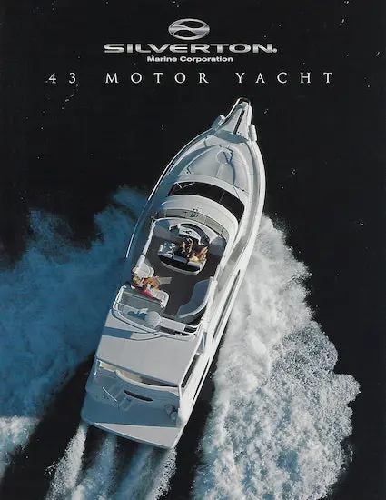 Silverton 43 Flybridge Yacht Marketing Poster And Brochure 1