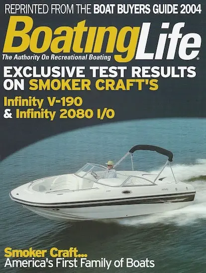 Smoker Craft Infinity V-190 & 2080 I/O Reprint – Boating Life Magazine 1