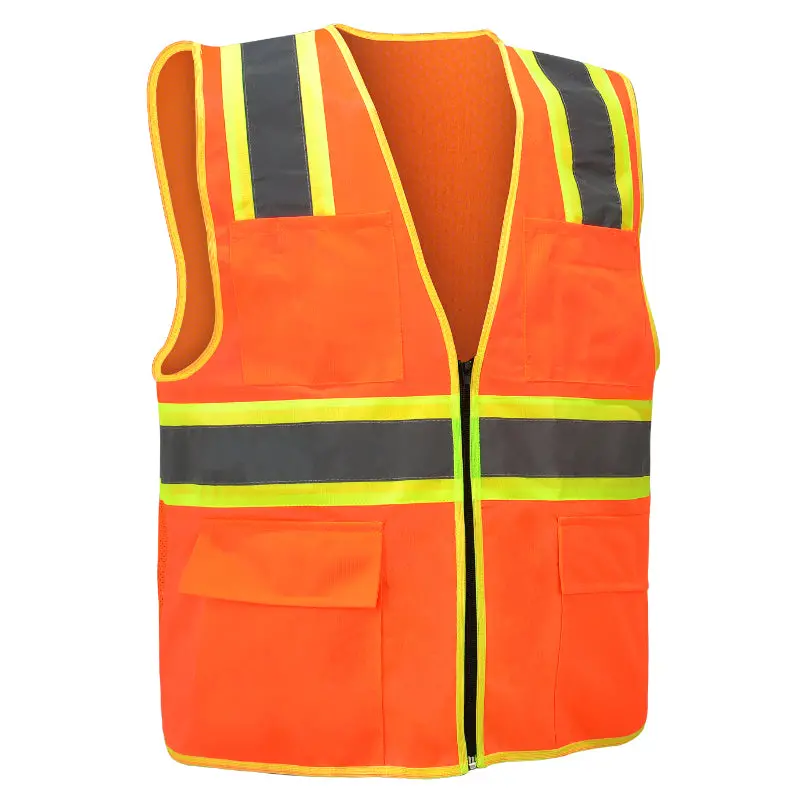Sparkle Executive Hi-Vis Vest – Yellow, Full-Zip Design 1