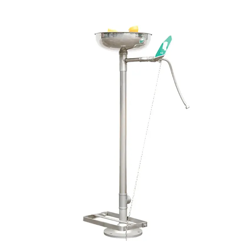 Ss-E100 Freestanding Stainless Steel Eye Wash Station 1