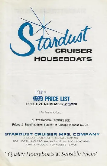 Stardust 1979–1980 Price List & Brochure 1