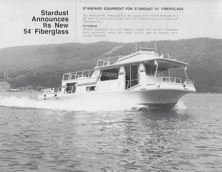 Stardust 54 Foot Houseboat Brochure 1