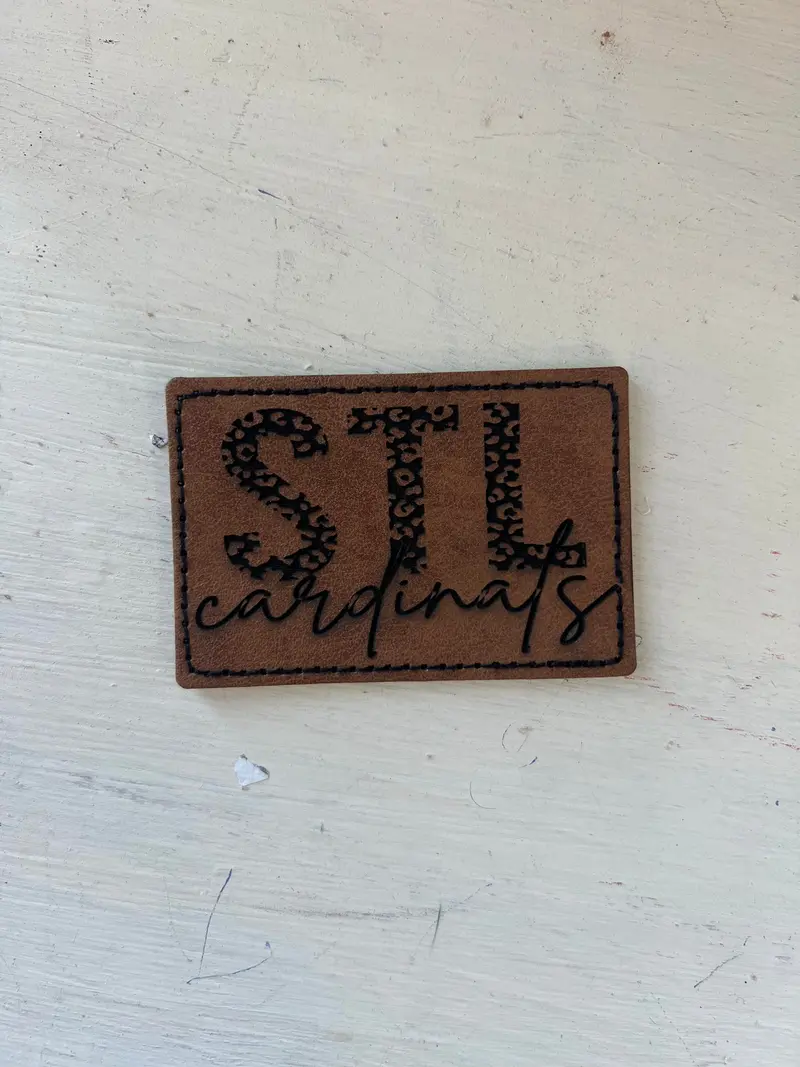 Stl Leather-Embossed Hat Patch 1