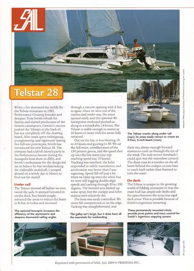 Telstar 28 Sail Magazine Feature Article 1