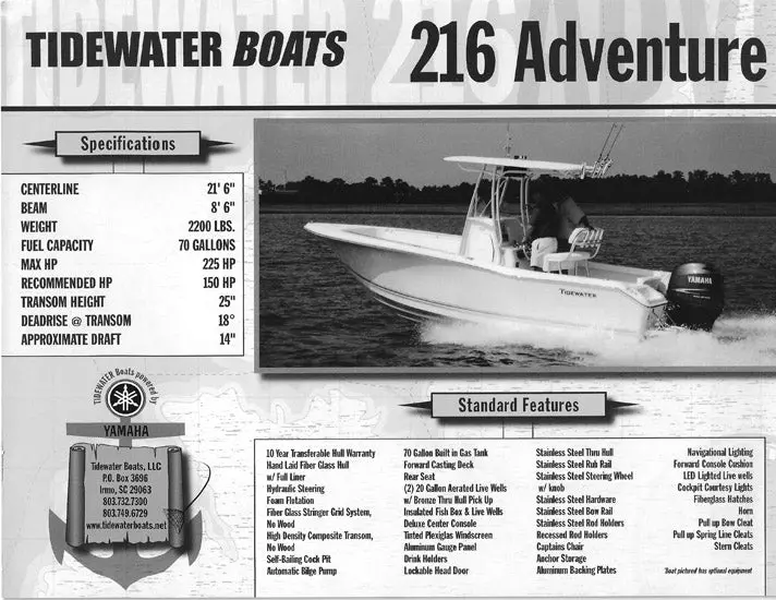 Tidewater 216 Adventure Brochure – Rugged Build & Expedition-Ready Capabilities 1