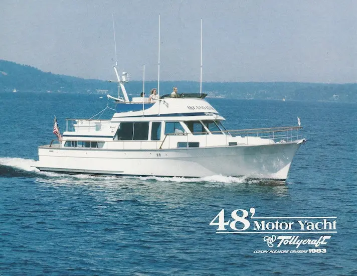 Tollycraft 48 Motor Yacht Specification Sheet 1