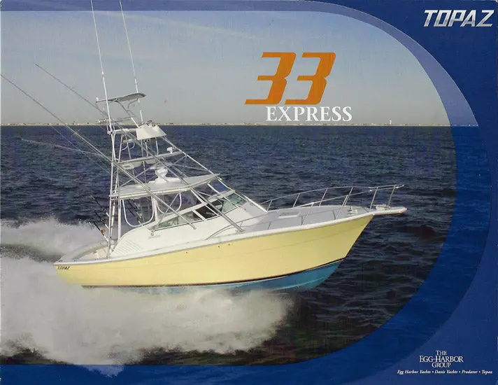 Topaz 33 Express Cruiser Brochure 1