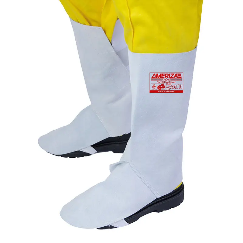 Torch Leather Welding Shoe Covers With Reinforced Piping 1