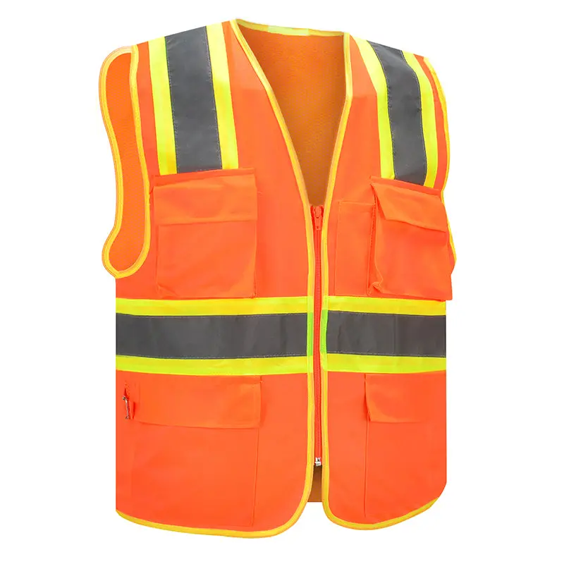 Twinkle Hi-Visibility Executive Vest – Yellow/Orange, Full-Zip Design 1