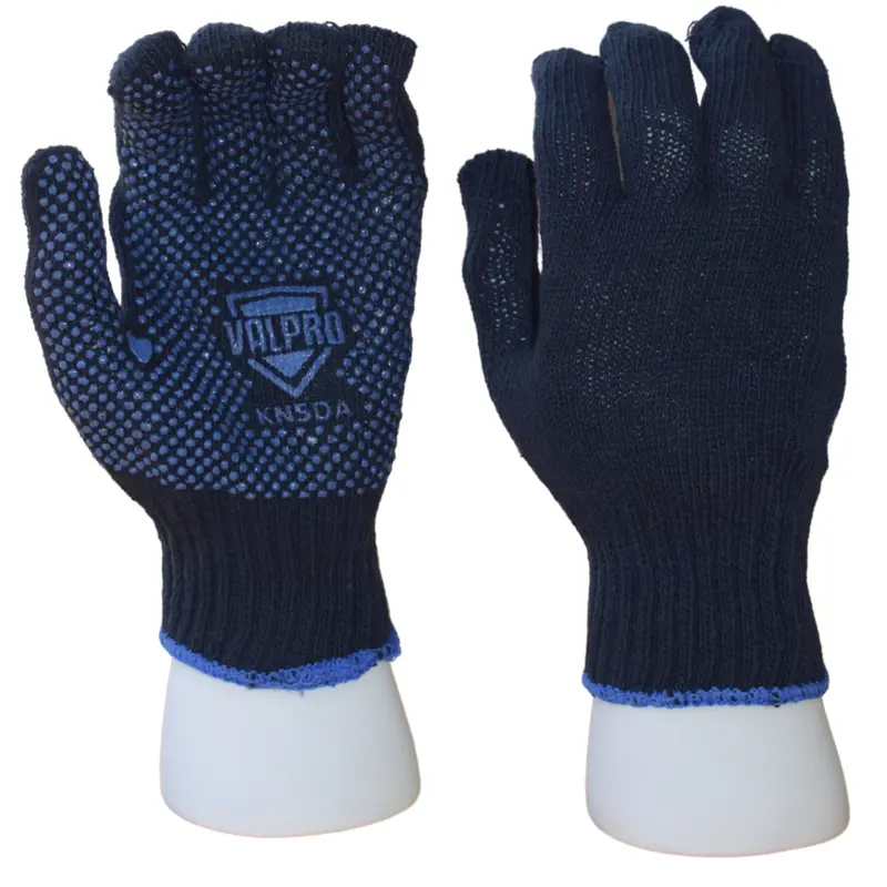 Valpro Blue Knsda Ii Knitted Gloves With Single-Side Dotted Palm 1