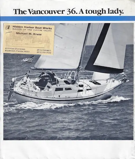 Vancouver 36 Power Yacht Brochure 1