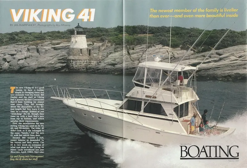 Viking 41 Convertible – Boating Magazine Historical Reprint 1
