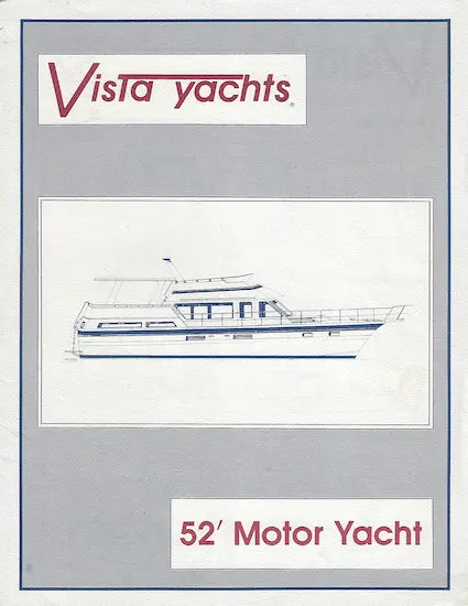 Vista 52 Motoryacht Technical Brochure – Layout, Dimensions & Systems Overview 1