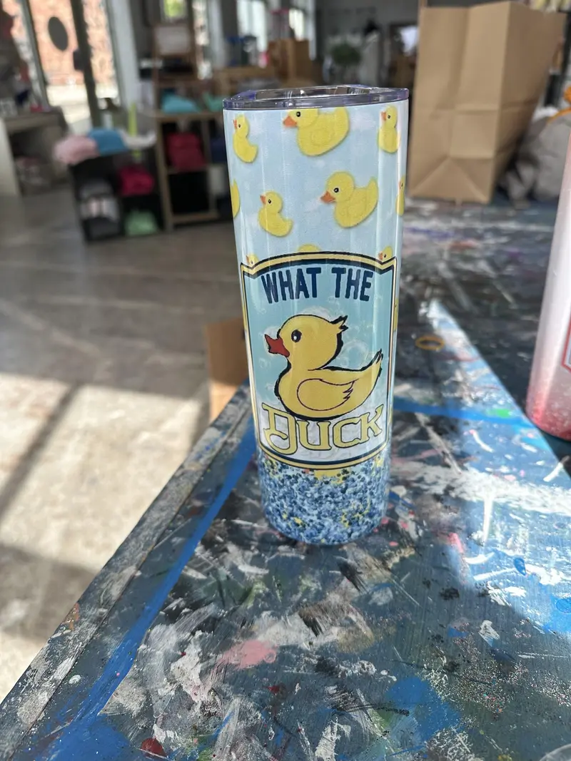 What The Duck Humor Tumbler 1