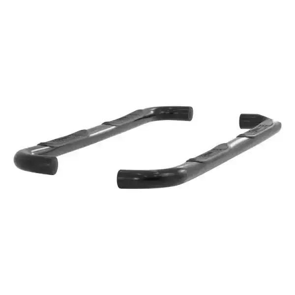 Aries 3-Inch Round Black Steel Nerf Bars – No-Drill Installation For Select Hummer H3 Models 1