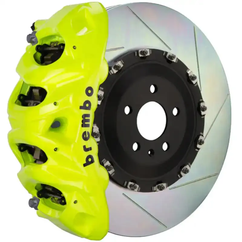 Brembo 15-18 M3 (Cc Brake Equipped) Fr Gt Bbk 6 Pist Cast 405X34 2Pc Rotor Slot Type1-Fluo. Yellow 1