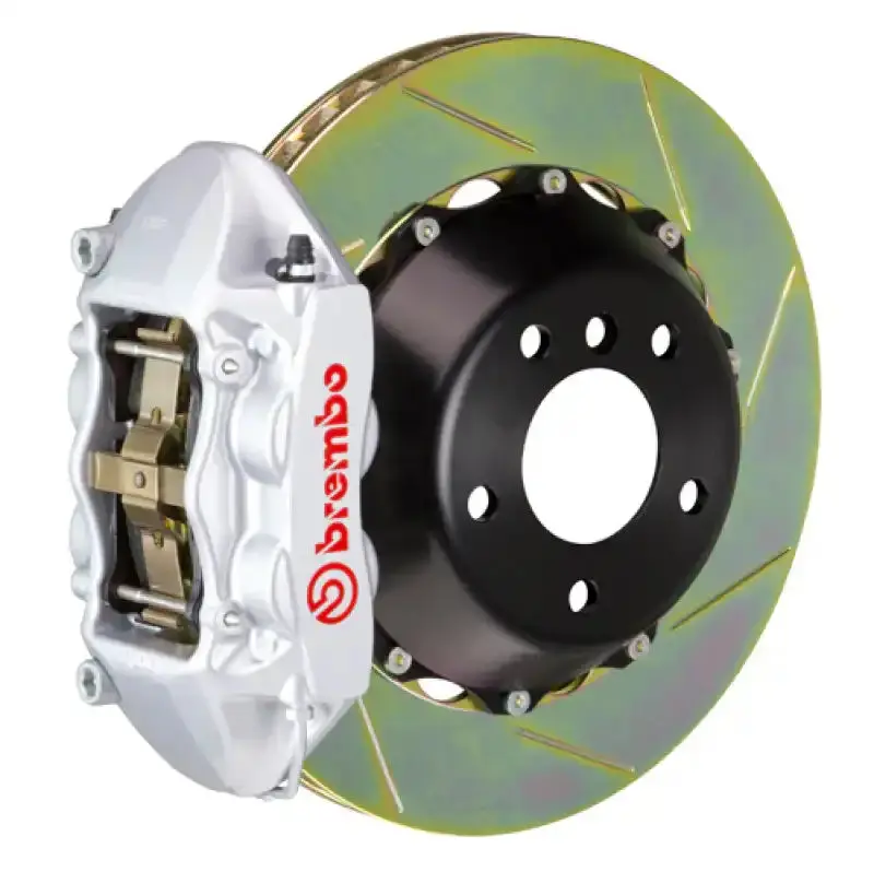 Brembo Gt Bbk Rear Brake Kit For 2001–2004 Porsche 996 C4S – 380X28Mm 2-Piece Slotted Rotors & 4-Piston Calipers 1