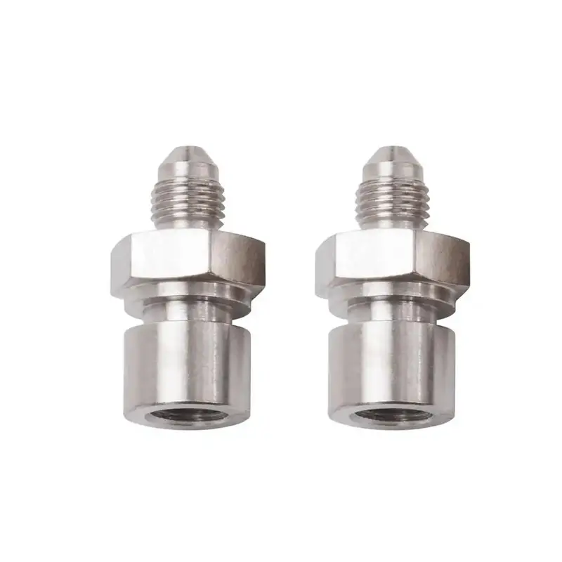 Endra 3/8"–24 Female Brake Fitting – Stainless Steel, Metric Thread 1