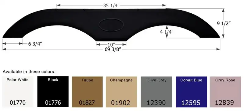 Icon 12595 Fender Skirt – Tan Tandem Fs1770 Replacement For Icon Suspension Systems 1