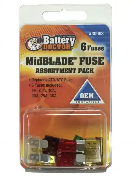 Minblade 6-Piece Automotive Fuse Kit For Electrical System Maintenance 1