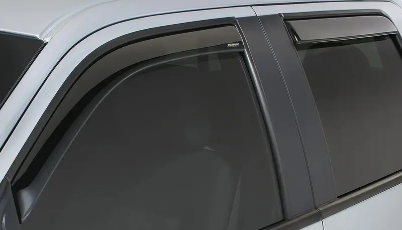 Stampede 41014-2 Snap-Inz In-Channel Side Window Deflectors – Smoke, 4-Piece Set 1